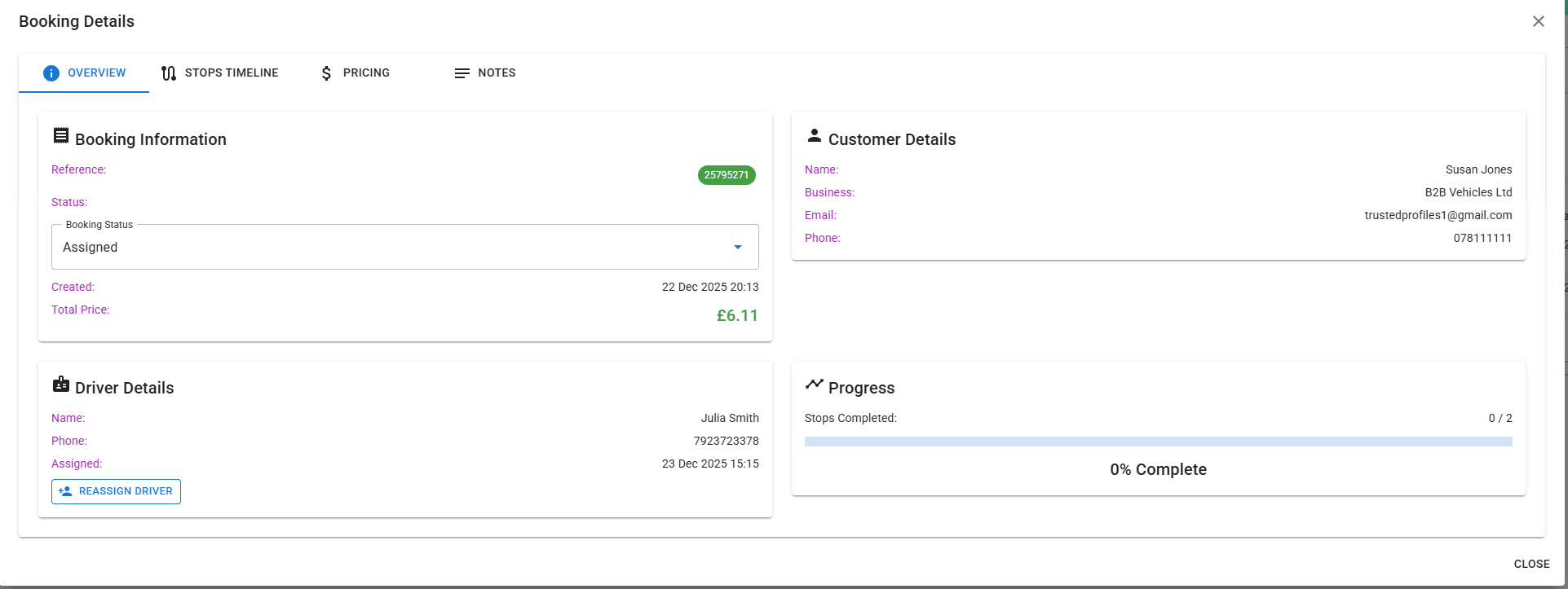 Back office screenshot 6
