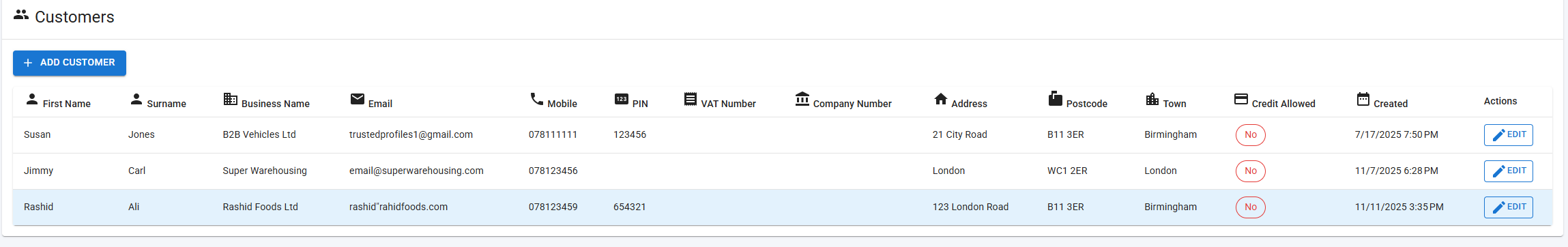 Back office screenshot 4